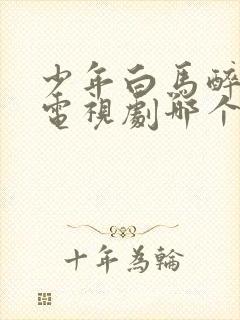 少年白马醉春风电视剧哪个台播出