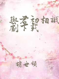与君初相识电视剧下载