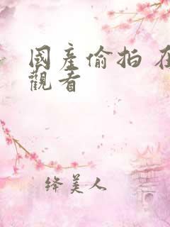 国产偷拍 在线观看