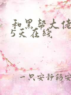 和黑帮大佬365天在线