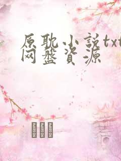 原耽小说txt网盘资源