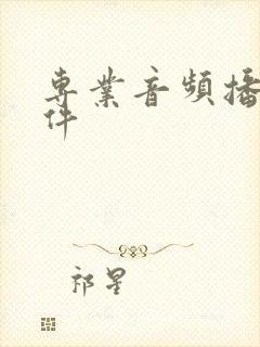 专业音频播放软件