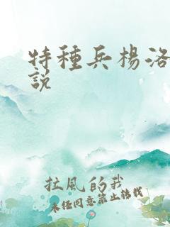特种兵杨洛的小说