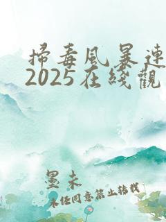 扫毒风暴连续剧2025在线观看全集