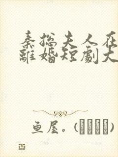 秦总夫人在找你离婚短剧大结局