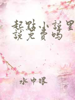 起点小说里的小说免费吗