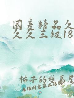 国产精品久久久久久三级18