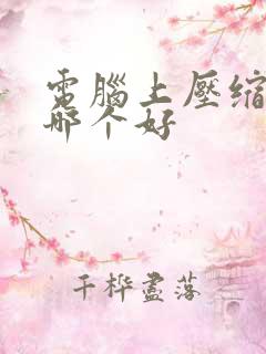 电脑上压缩软件哪个好