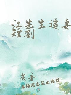 江先生追妻指南短剧