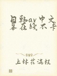 日韩av中文字幕在线不卡播放