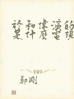 于和伟演的行长是什么电视剧