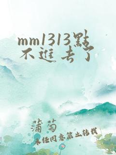 mm1313点不进去了