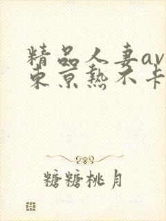 精品人妻av区东京热不卡