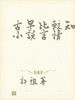 古早比较知名的小说言情