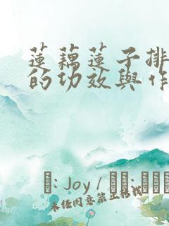 莲藕莲子排骨汤的功效与作用