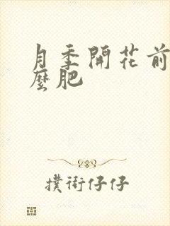 月季开花前施什么肥