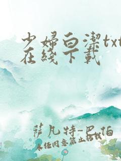 少妇白洁txt在线下载