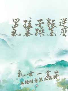 男孩子叛逆期脾气暴躁怎么沟通