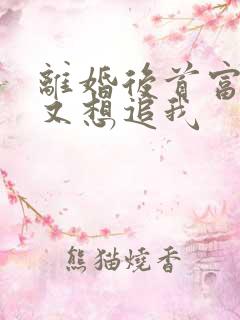 离婚后首富前夫又想追我