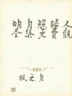 明月照归人短句全集免费观看