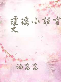 琼瑶小说窗外原文
