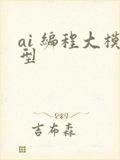 ai 编程大模型