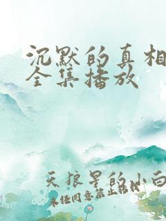 沉默的真相免费全集播放