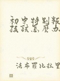 初中特别叛逆男孩该怎么办