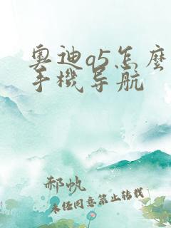 奥迪q5怎么连手机导航