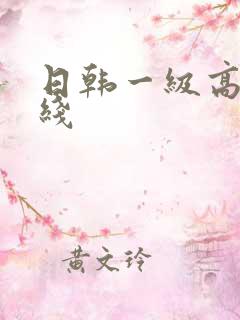 日韩一级高清在线