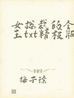 女总裁的全能兵王txt精校版下载
