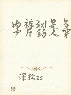内裤3xl是多少斤的人穿的