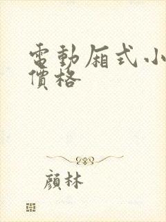 电动厢式小货车价格