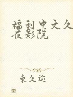 福利中文久久午夜影院
