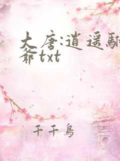 大唐:逍遥驸马爷txt
