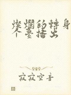 灿烂的转身在哪个台播出
