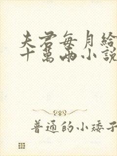 夫君每月给我二十万两小说阅读免费