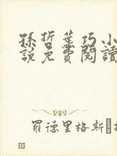 孙哲叶巧小妈小说免费阅读