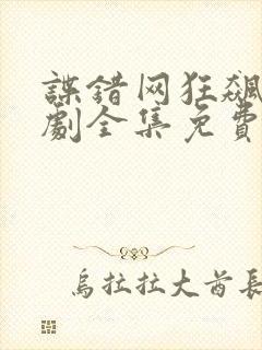谍错网狂飙电视剧全集免费播放