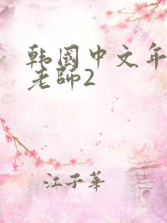 韩国中文年轻的老师2
