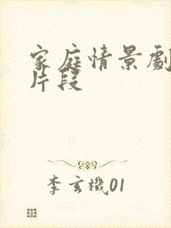 家庭情景剧感人片段