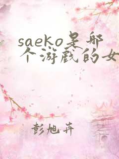 saeko是哪个游戏的女角色