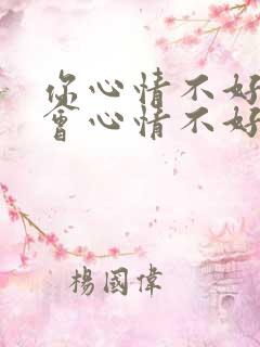 你心情不好我也会心情不好的句子