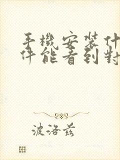 手机安装什么软件能看到对方聊天信息