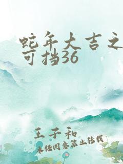 蛇年大吉之婚不可挡36