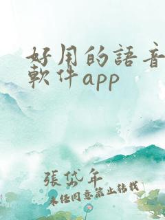 好用的语音聊天软件app
