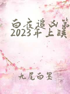 白夜追凶第二季2023年上映