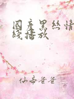 国产黑丝情趣在线播放