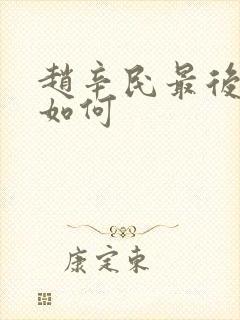 赵辛民最后结局如何