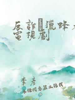 反诈·猎蜂者 电视剧